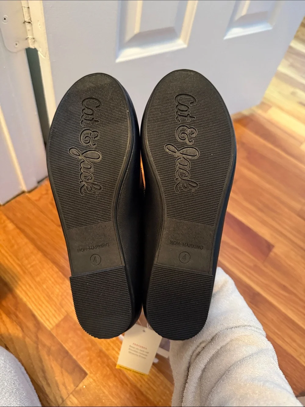 Cat & Jack Black Bow Ballet Flats